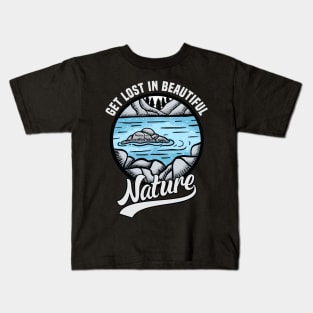 get lost in beautiful nature Kids T-Shirt